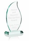 Personalised Engraved Glass Award Trophy