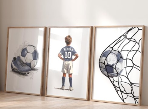 Personalised Football Wall Art
