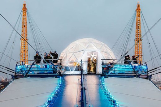 Snow Globe Climb – Up at The O2