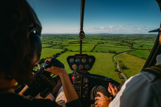 Helicopter Flying Lesson in Ireland - 40 Minute Experience (2 Passengers)