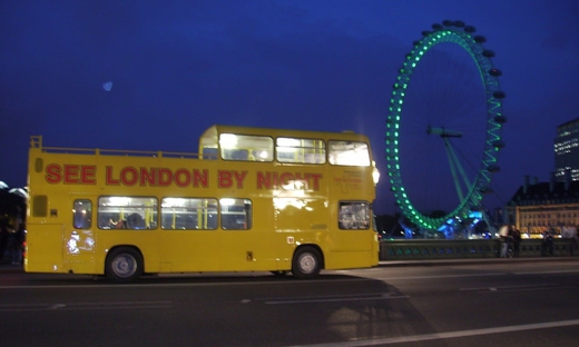 See London by night bus tour