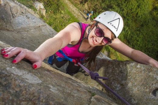Rock climbing and abseiling at the Gap of Dunloe