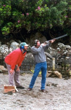 Enjoy a day of  clay pigeon shooting.