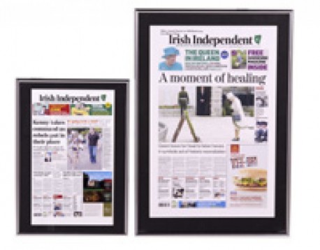 Tabloid Framed Newsprint