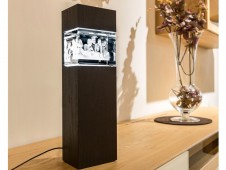 Adoquín de cristal 3D 130x100x90mm - 1 a 6 personas + columna de luz