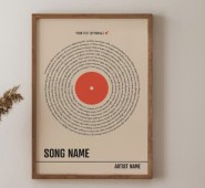 Custom Song Lyrics Print