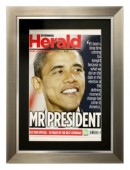 Tabloid Framed Newsprint - International Delivery