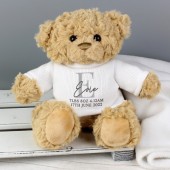 Personalised Initials Teddy Bear
