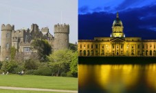 Malahide Castle excursion and Dublin by night bus tour combo